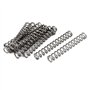 sourcing map Ressort de Compression 1mmx7mmx50mm 304 Acier Inoxydable Argenté 10pcs