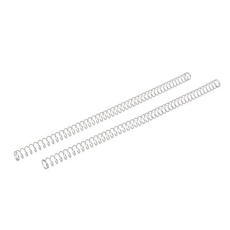sourcing map Ressort de Compression 0.8mmx12mmx305mm 304 Acier Inoxydable Argenté 2pcs