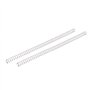 sourcing map Ressort de Compression 0.8mmx12mmx305mm 304 Acier Inoxydable Argenté 2pcs