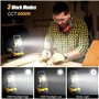 Zoe & Jim Lampe sans fil 18 V 1500 lumens compatible avec batterie DeWalt Projecteur de travail à LED Large faisceau avec protec