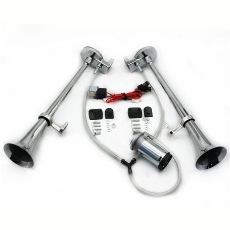 YIYIDA Klaxon d'Air Chrome Zinc 165db Pour Voiture