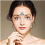 Briller dans les autocollants de bijoux du visage noir, Sirène face gemmes les yeux diamants Peinture corporelle pour le festiva