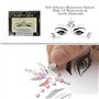 Briller dans les autocollants de bijoux du visage noir, Sirène face gemmes les yeux diamants Peinture corporelle pour le festiva
