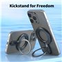 PETERONG Stylet Magnétique avec Anneau Support Téléphone Compatible avec MagSafe pour Tablette à Écran Tactile/Téléphones Portab