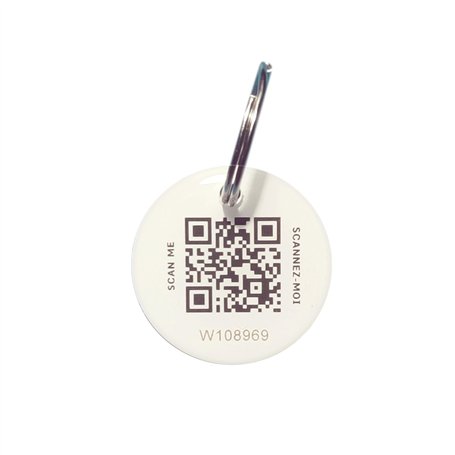 TECHNEE Médaillon identification radiofréquence anti-perte animal (Lot de 1)