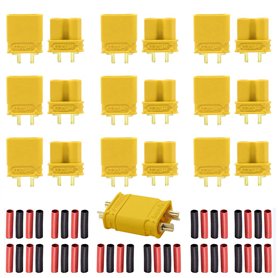 10 paires Amass XT30U Mâle Femelle Connecteurs Bullet Fiches d'alimentation Adaptateurs avec 20 paires de tubes thermorétractabl 10 paires Amass XT30U Mâle Femelle Connecteurs Bullet Fiches d'alimentation Adaptateurs avec 20 paires de tubes thermorétractabl