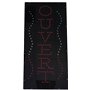 Enseigne lumineuse à LED OUVERT (vertical) Rouge/bleu/blanc 60x30x2.5cm