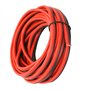 Fil électrique en silicone 16 AWG 6 mètres [Noir 3 m Rouge 3 m] Ligne de câble parallèle à 2 conducteurs souple et flexible Conn