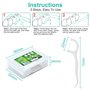 LAOYE Fils Dentaire 300 PCS Porte Fil Dentaire, Lot de 6 Dental Floss Cure Dent Fils Dentaires pour Nettoyage Dentaire Enfant Ad