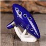 Ocarina Zelda, 12 trous Alto Do Zelda Ocarinas Play by Link Triforce Cadeau pour les fans de Zelda avec support de présentation