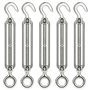 CHRORINE Lot de 5 tendeurs de fil M5 réglables en acier inoxydable