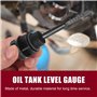 sourcing map 2pcs Jauge de Niveau d'huile de réservoir de Moteur de Moto en Plastique Noir pour GY6 125