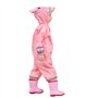 LIVACASA Imperméable à Capuche Enfant avec Bande Rétro-réfléchissante Poncho Pluie Fille Combinaison de Pluie Garçon 3-10ans Cap