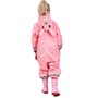 LIVACASA Imperméable à Capuche Enfant avec Bande Rétro-réfléchissante Poncho Pluie Fille Combinaison de Pluie Garçon 3-10ans Cap
