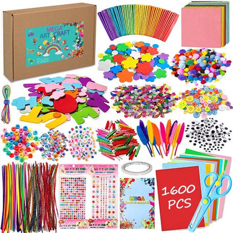 LPAOIS Kit Bricolage 1600+ Activites Manuelles pour Enfants