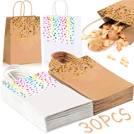 MOOING 30 Pcs Sac de Kraft