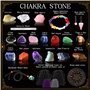 Kits de Guérison en Cristal Pierre Brute Naturelle avec Collier Porte Pierre p