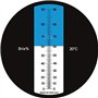 HHTEC Réfractomètre de 0 à 90% Brix Réfractomètre Manuel pour déterminer la teneur en Sucre de Miel Huile végétale Sirup Melasse