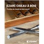 EZARC Ciseaux à bois Professionnels avec boîte de Rangement en bois (Jeu de 6 pièces)