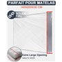 Housse de matelas en plastique 140 x 200 cm avec large fermeture éclair - Sac de matelas imperméable et indéchirable - Pour stoc