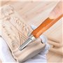 Ciseaux à Bois 12 en 1 TIMESETL Outils de Gravure sur Bois 12Pcs Couteau Sculpture Bois en Acier Carbone avec Manches en Bois, 4