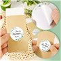 100pcs Pochettes Mouchoirs pour Larmes de Joie Mariage Sachet Kraft avec Autocollant de Larmes de Joie Enveloppes pour Mouchoirs
