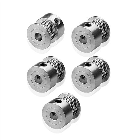 ARCELI 5 PCS 2GT 20 dents 5mm roue de poulie de synchronisation pour l'imprimante 3D