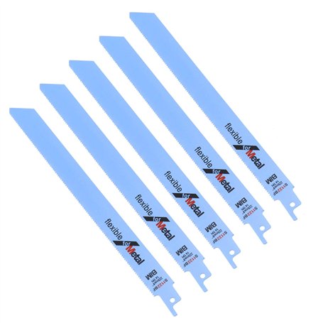 D2D 5pcs Lames de Scie S1122BF 225mm Sabre Alternatif a vu Lames de Coupe en métal pour Bosch