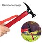 Yosoo Maillet Marteau pour Piquet De Tente Extracteur Outil Multifonctionnel Accessoire Tente pour Camping Randonnée (Couleur : 