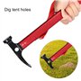 Yosoo Maillet Marteau pour Piquet De Tente Extracteur Outil Multifonctionnel Accessoire Tente pour Camping Randonnée (Couleur : 