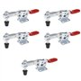 YINETTECH 5pcs GH-225-D Barre Horizontale Bascule Clamp Kit de Libération Rapide Poignée Outil en Métal Tenant 230KG Capacité Fr