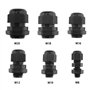BIYM 30pcs Kit de Presse-étoupe en Nylon Connecteur étanche M8-M20 Couvercle d'étanchéité IP68 Écrou de Verrouillage Réglable 3m