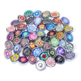 Soleebee click-button aluminium verre 12mm pression boutons femme Un groupe de 30 - exotique Soleebee click-button aluminium verre 12mm pression boutons femme Un groupe de 30 - exotique