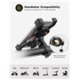 Grefay Support de Vélo Moto Téléphone Guidon de Vélo Moto Berceau Collier avec Rotation 360 pour 3,5 à 6,3 Pouces GPS pour Smart