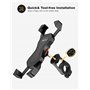 Grefay Support de Vélo Moto Téléphone Guidon de Vélo Moto Berceau Collier avec Rotation 360 pour 3,5 à 6,3 Pouces GPS pour Smart