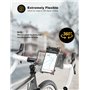Grefay Support de Vélo Moto Téléphone Guidon de Vélo Moto Berceau Collier avec Rotation 360 pour 3,5 à 6,3 Pouces GPS pour Smart