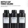 Lot de 3 flacons de 500 ml pour chambre sombre - Avec bouchons - Appareil de développement de photos (noir)