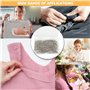 Lot de 1 000 épingles à coudre à tête droite en acier inoxydable fin satiné pour couture, tissu, loisirs créatifs, fabrication d