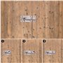 4 Pcs Verrou de Porte, Loquet Porte Coulissante, Serrure Porte Coulissante, Serrure de Porte, Boulons de Verrouillage de Porte,