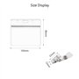 BELIOF 50 Sets de Clip à Badge et Porte-Badge Transparente Pour Suspendre Cartes d'Identité Outils pour Cartes Étudiants Infirmi
