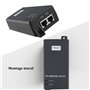 PROCET 10 Gigabit PoE Injecteur Injecteur PoE+ 30W Adaptateur Ethernet PoE IEEE802.3af/at 10G pour AP sans Fil, caméra PTZ, kios