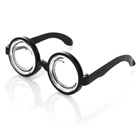 KarneLux Lunettes nerd noires – Lunettes de corne amusantes sans correction – Accessoire de costume pour grand-mère