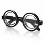 KarneLux Lunettes nerd noires – Lunettes de corne amusantes sans correction – Accessoire de costume pour grand-mère, streber, pr