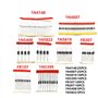 KSOPUERT DIP Schottky Lot de 100 diodes 8 valeurs 1N4148/1N5399/1N5408/1N4007/1N5822/1N5819/FR107/FR207