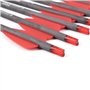 TY Archery 12pcs Flèches d'arbalète en Carbone 7.5 Pouces Boulons d'arbalète pour Pratiquer la Cible de tir et la Chasse Flèches
