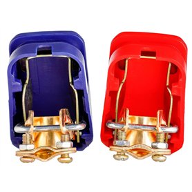 YoiYee Lot de 2 connecteurs de borne de batterie de voiture à dégagement rapide, pinces de batterie 12 V pour voiture, caravane, YoiYee Lot de 2 connecteurs de borne de batterie de voiture à dégagement rapide