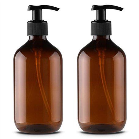 Alledomain 2 PCS 300 ML / 10 oz Bouteilles de Pompe de Lotion en Plastique Rechargeables vides