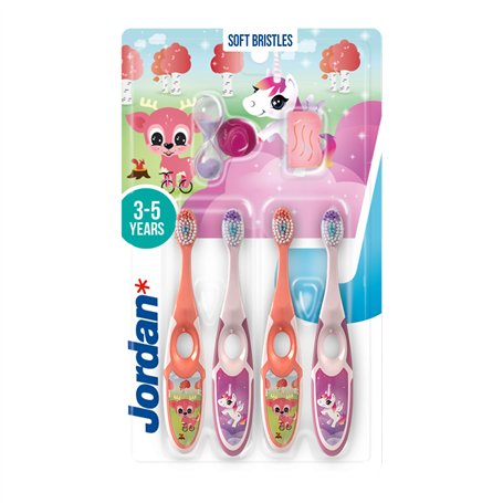 Jordan ® | Step 2 Brosse à dents pour enfants | Brosse à dents pour enfants de 3 à 5 ans | Poils souples