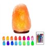 Lampe de sel de roche de l'Himalaya - Original Crystal Natural USB Himalayan Lamp Purificateur d'air avec 16 couleurs changeante