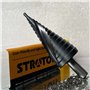 STROTON Foret étagé en M35 Cobalt pour acier inoxydable et métal (4-32 mm/15 étapes)